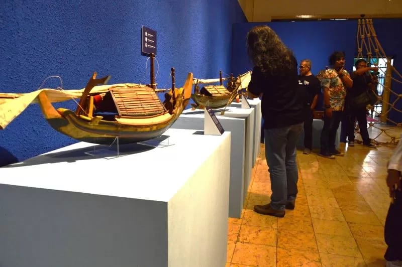 Koleksi perahu tradisional dipamerkan di Museum Bahari Jakarta
