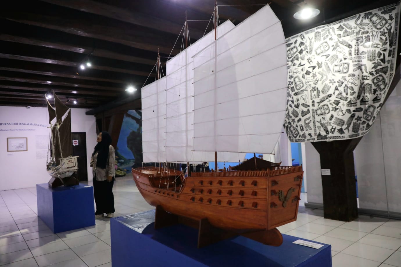 Koleksi model kapal layar dipamerkan di Museum Bahari Jakarta